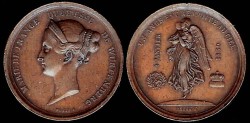 World Coins - 1839 France - Marie de France Duchesse de Wurtemberg Death Medal 
