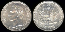 World Coins - 1965(l) Venezuela 1 Bolivar BU