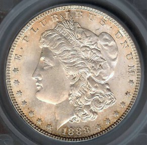 US Coins - 1888 Morgan Dollar SEGS MS63