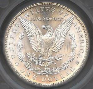 US Coins - 1882s Morgan Dollar SEGS MS63