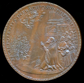 World Coins - 1890  Italy - Pope Pius V for his Victories in France by the Catholics on the Huguenots by Giovanni Antonio De Rossi