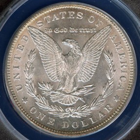 US Coins - 1890 Morgan Dollar ANACS MS63