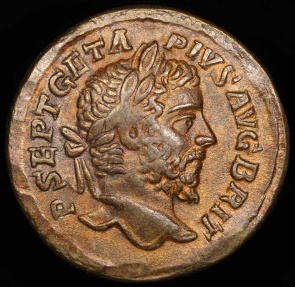 Ancient Coins - Geta Denarius - LIBERALITAS AVG V - Rome Mint