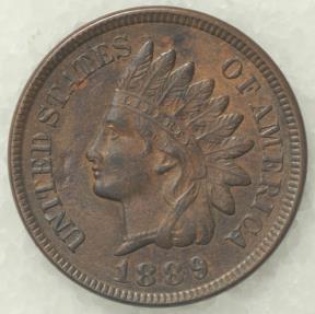 1889 Indian Head Cent - AU | Small Cents