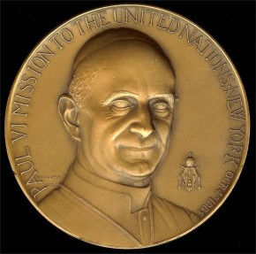 US Coins - 1965 United States – Pope Paul VI Visit to the United Nations 