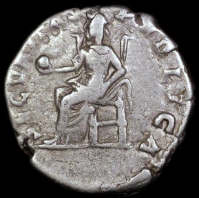 Ancient Coins - Septimius Severus Denarius - SECVRITAS PVBLICA - Rome Mint