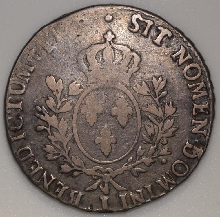 1778 I France 1 Ecu - Louis XVI - Limoges Mint - F (tiny mintage)