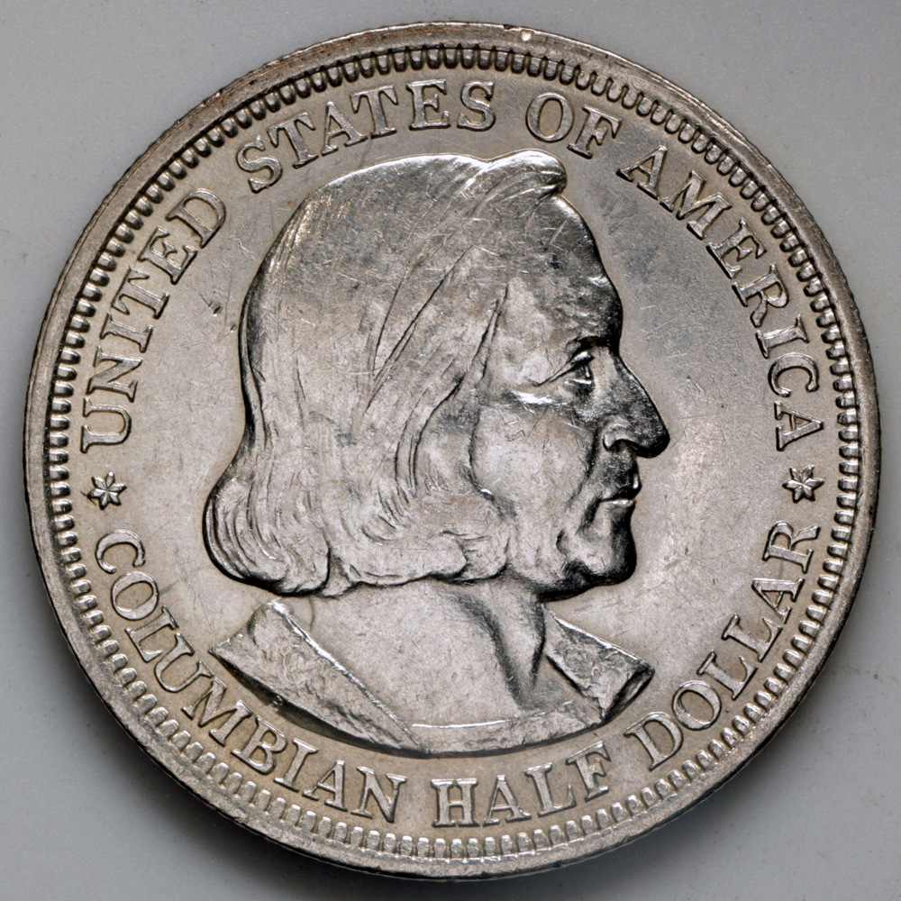 1893 World's Columbian Exposition Commemorative Silver Half Dollar