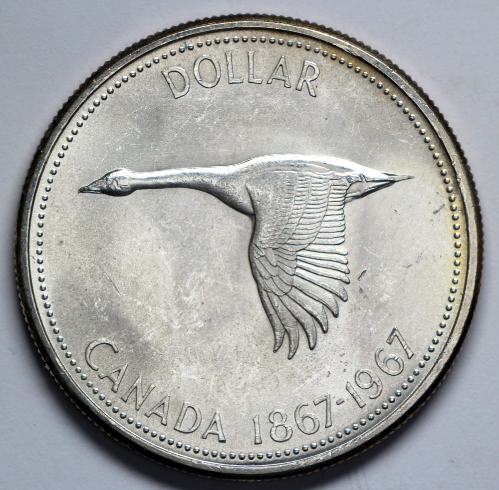 1967 Canada 1 Dollar - Elizabeth II - Confederation