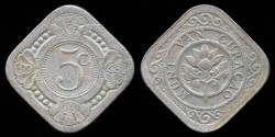 World Coins - 1948 Curacao 5 Cents AU