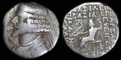 Ancient Coins - Tiridates Tetradrachm (29-27 BC) - Seleucia Mint