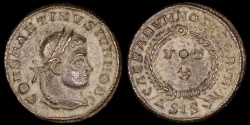 Ancient Coins - Constantine II Ae3 - CAESARVM NOSTRORVM - Siscia Mint
