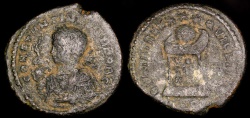 Ancient Coins - Constantine I Ae3 - BEATA TRANQVILLITAS - Treveri Mint
