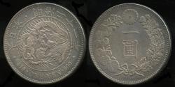 World Coins - 1888 Japan 1 Yen - Mutsuhito - AU