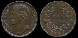 World Coins - 1890 H Sarawak 1 Cent AU