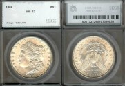 Us Coins - 1886 Morgan Dollar SEGS MS62