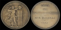 World Coins - 1930 France – Industrial Award Medal 