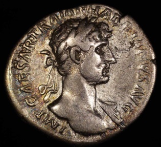Ancient Coins - Hadrian Denarius - P M TR P COS II - Rome Mint