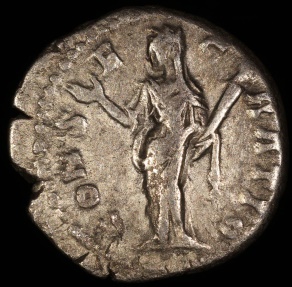 Ancient Coins - Faustina I Denarius - CONSECRATIO - Rome Mint 