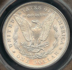 US Coins - 1889 Morgan Dollar ANACS MS63