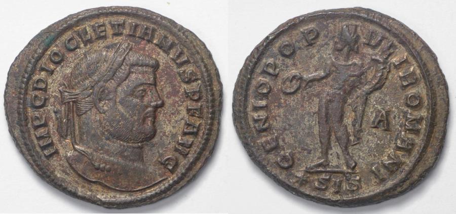 Ancient Coins - Diocletian Follis - GENIO POPVLI ROMANI - Siscia Mint