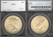 Us Coins - 1923 S Peace Dollar SEGS MS61