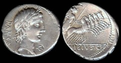 Ancient Coins - C. Vibius C.f. Pansa Denarius (90 BC)