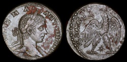 Ancient Coins - Elagabalus Tetradrachm - Eagle Standing - Antioch Mint