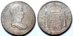 1819 LIMAE-JP Peru 8 Real - Ferdinand VII - AU | South American Coins