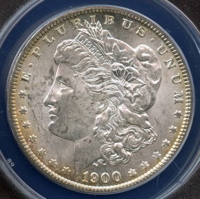 US Coins - 1900o Morgan Dollar ANACS MS62