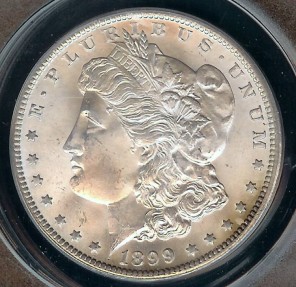 US Coins - 1899o Morgan Dollar ANACS MS64
