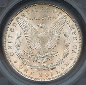 US Coins - 1890 Morgan Dollar SEGS MS62