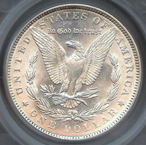 US Coins - 1886 Morgan Dollar SEGS MS62
