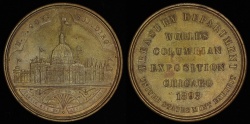 Us Coins - 1893  United States - World's Columbian Exposition, Chicago, Illinois (Type II - Small Letters Obverse)