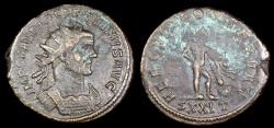 Ancient Coins - Diocletian Antoninianus - HERCVLI CONSERVAT - Ticinum Mint