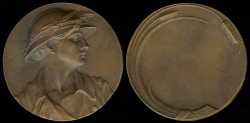 World Coins - 1913 France: Civilian Military Award Medal