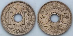World Coins - 1918 France 5 Centimes - Modern Republics - UNC