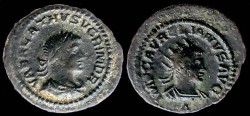 Ancient Coins - Valabalathus Antoninianus - IMP C AVRELIANVS AVG - Antioch Mint