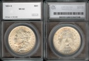 Us Coins - 1883o Morgan Dollar SEGS MS62