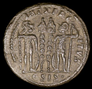 Ancient Coins - Constantine II Ae3 - GLORIA EXERCITVS - Siscia Mint