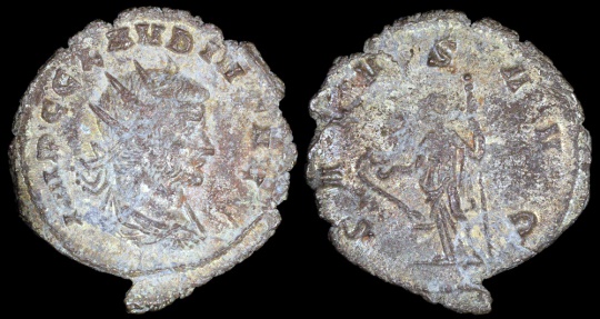 Ancient Coins - Claudius II Antoninianus - SALVS AVG - Rome Mint 