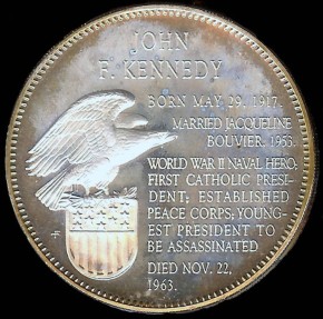 1967 John F. Kennedy Presidential Coin Medal (Franklin Mint) Silver