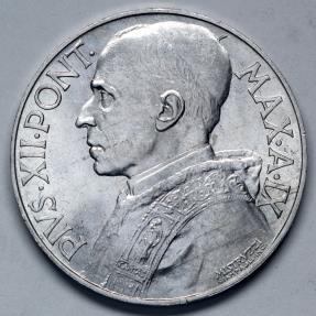 Vatican Lire Pope Pius Xii Bu Only Pieces Were Struck