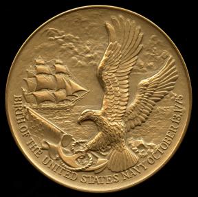 1975 United States - U.S. Navy 1775 Bicentennial Medal designed by