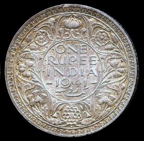 World Coins - 1941 B India 1 Rupee UNC