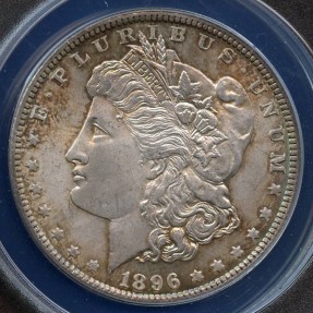 US Coins - 1896 Morgan Dollar ANACS MS64