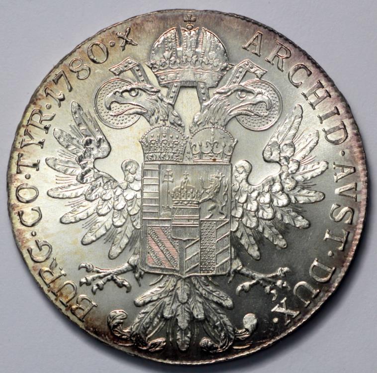 1780 SF Austria 1 Thaler - Maria Theresa - Trade Coinage