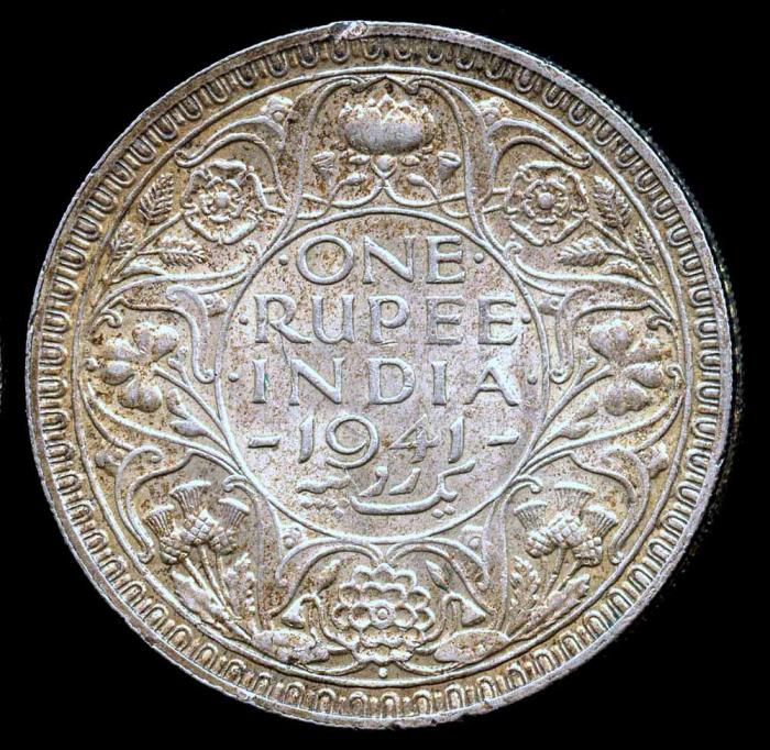 1941 B India 1 Rupee UNC | Asian And Middle Eastern Coins