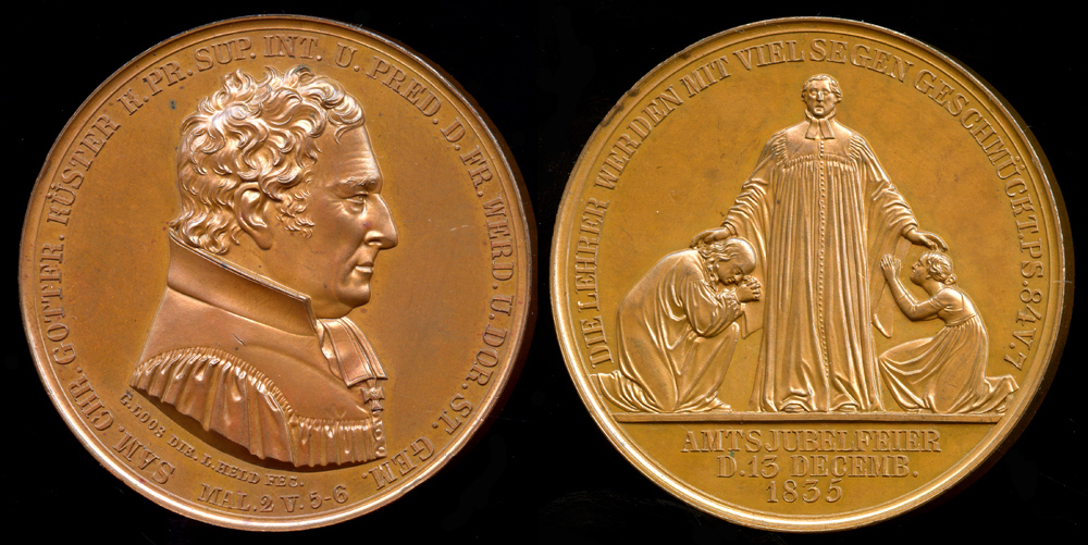 1835 Germany - Office Jubilee of Samuel Christian Gottfried