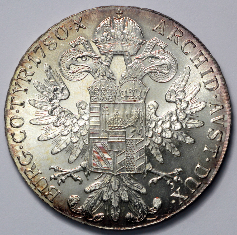 1780 SF Austria 1 Thaler - Maria Theresa - Trade Coinage